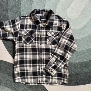 RSQ Monochrome Plaid Button-Up Shirt